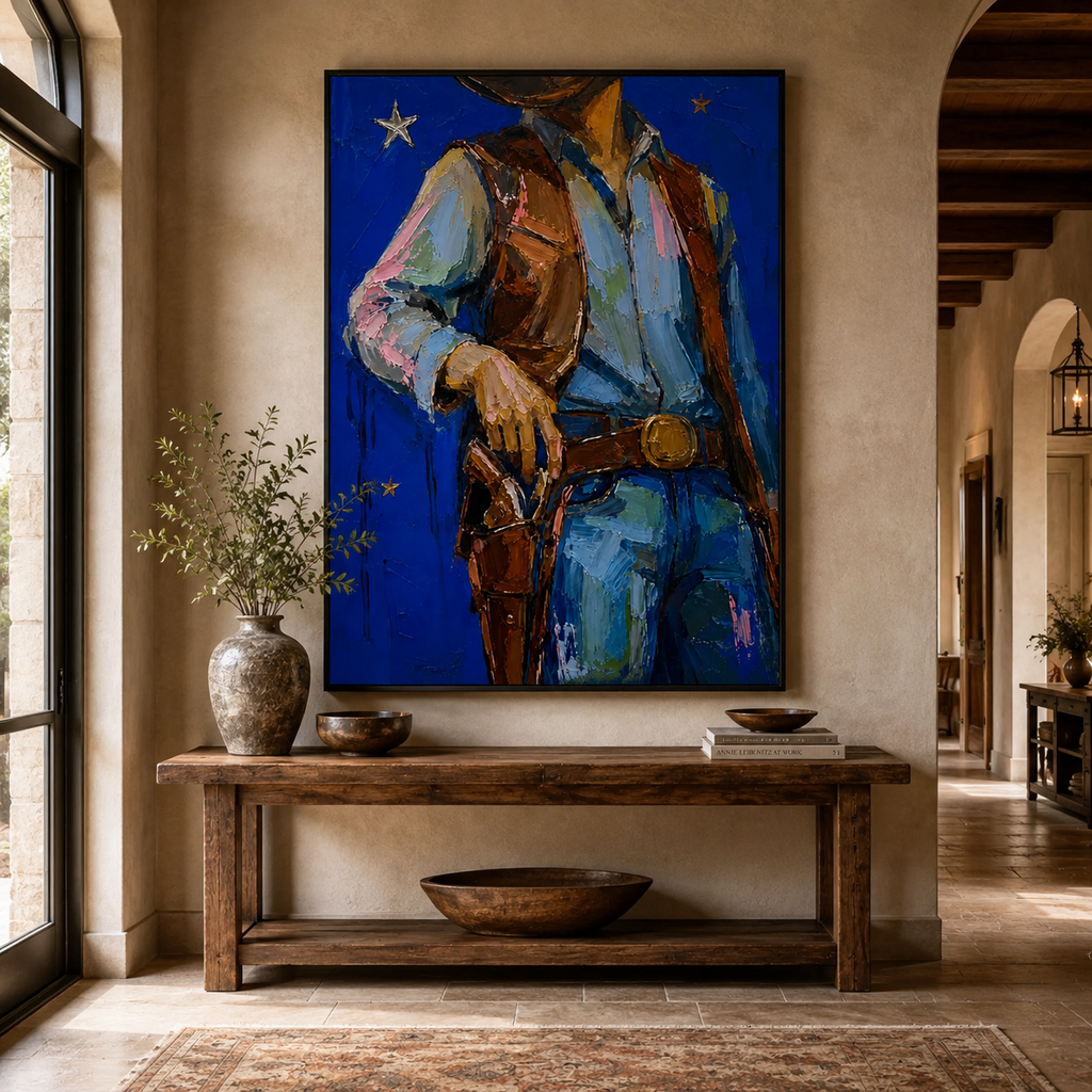 SOLORART POP Art | Cobalt Nights and Leather