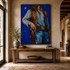 SOLORART POP Art | Cobalt Nights and Leather
