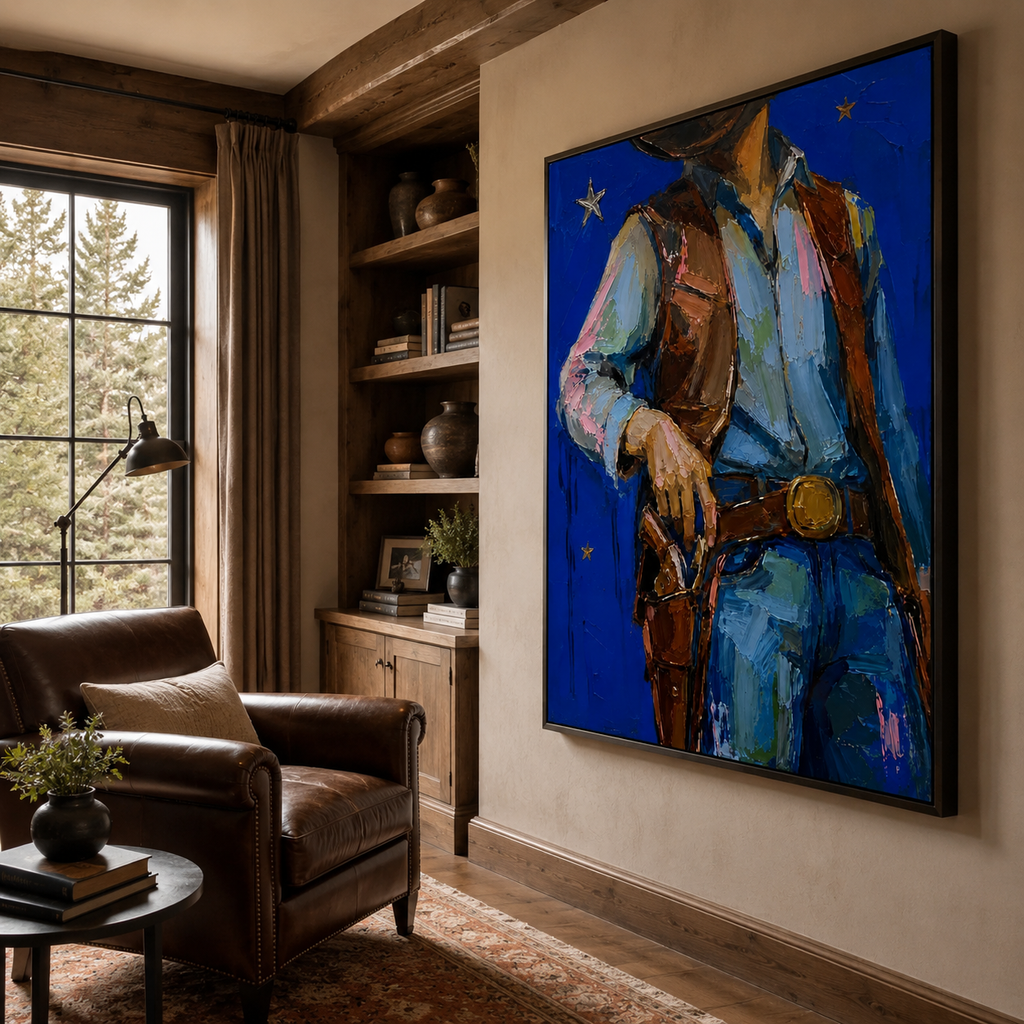 SOLORART POP Art | Cobalt Nights and Leather