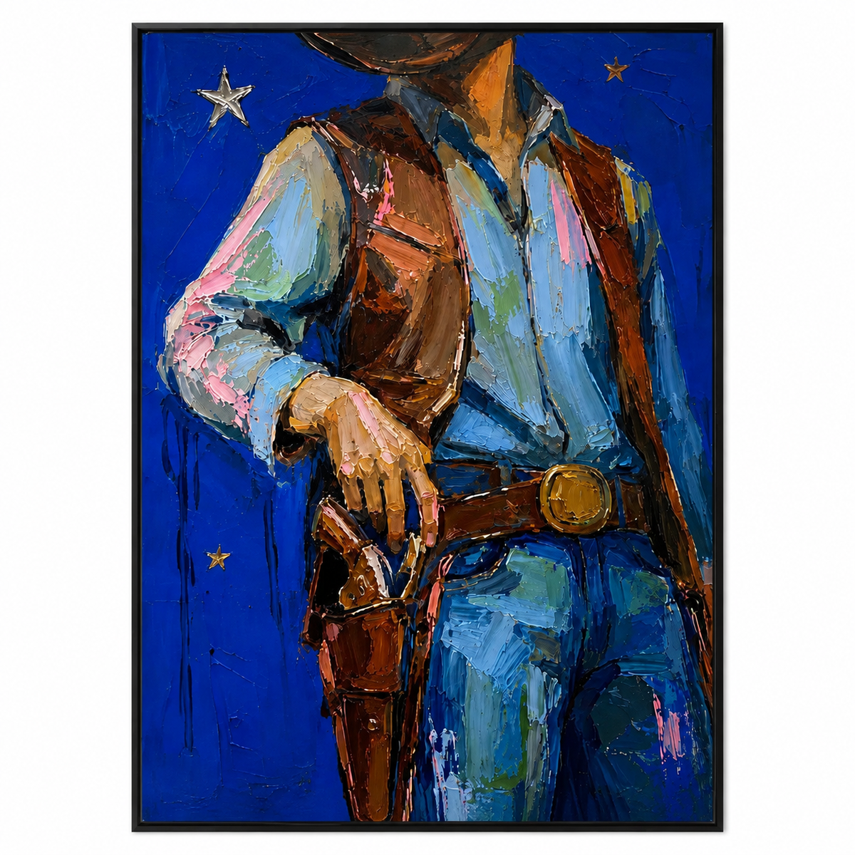 SOLORART POP Art | Cobalt Nights and Leather