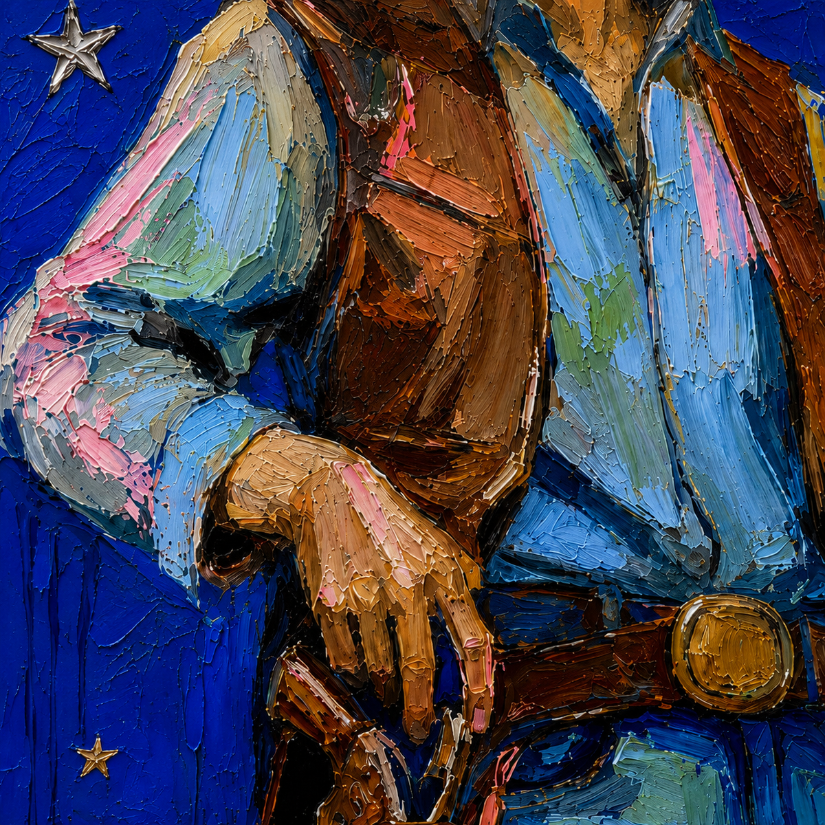 SOLORART POP Art | Cobalt Nights and Leather