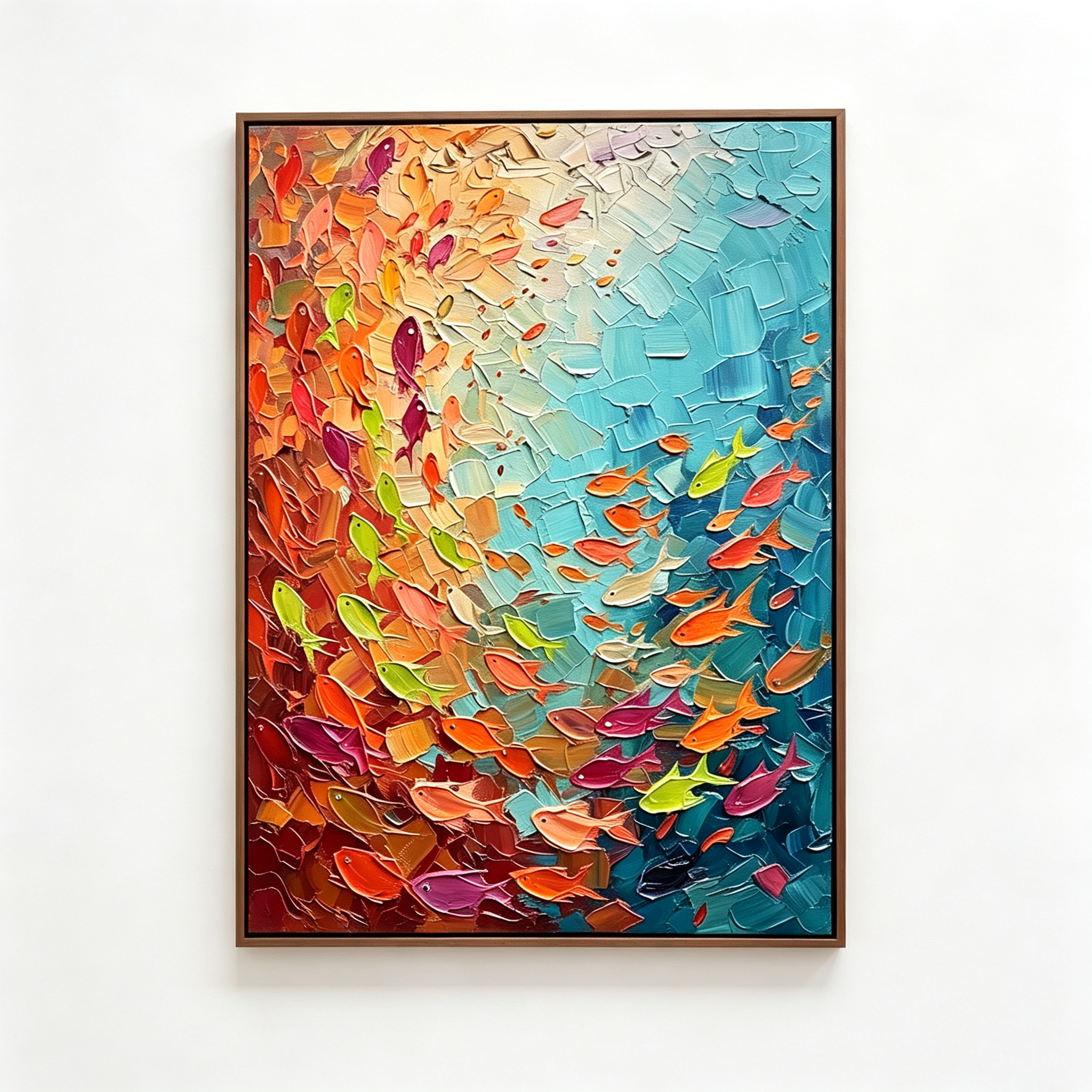 SOLORART Abstract Art |Coral Whispers