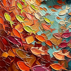 SOLORART Abstract Art |Coral Whispers