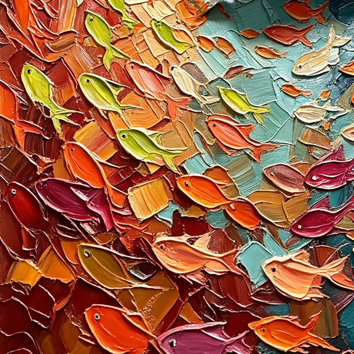 SOLORART Abstract Art |Coral Whispers