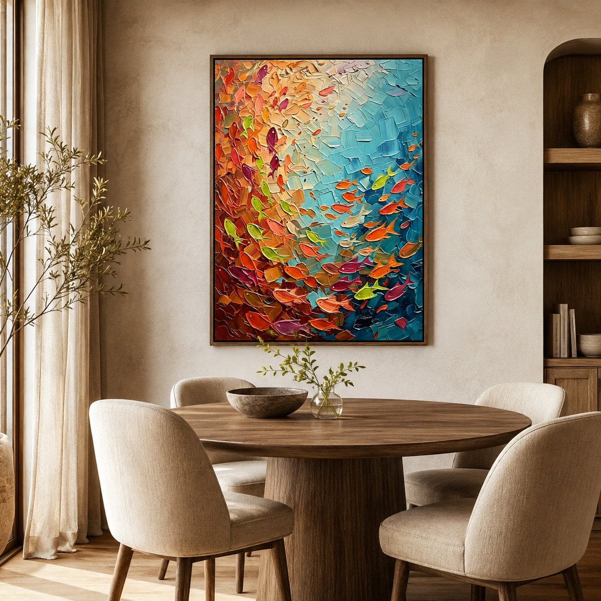 SOLORART Abstract Art |Coral Whispers