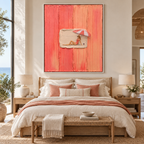 SOLORART 3D Textured Art | Coral Summer Interlude