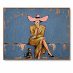 SOLORART Vintage Americana Art | Cowgirl's Moment of Ease