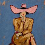 SOLORART Vintage Americana Art | Cowgirl's Moment of Ease