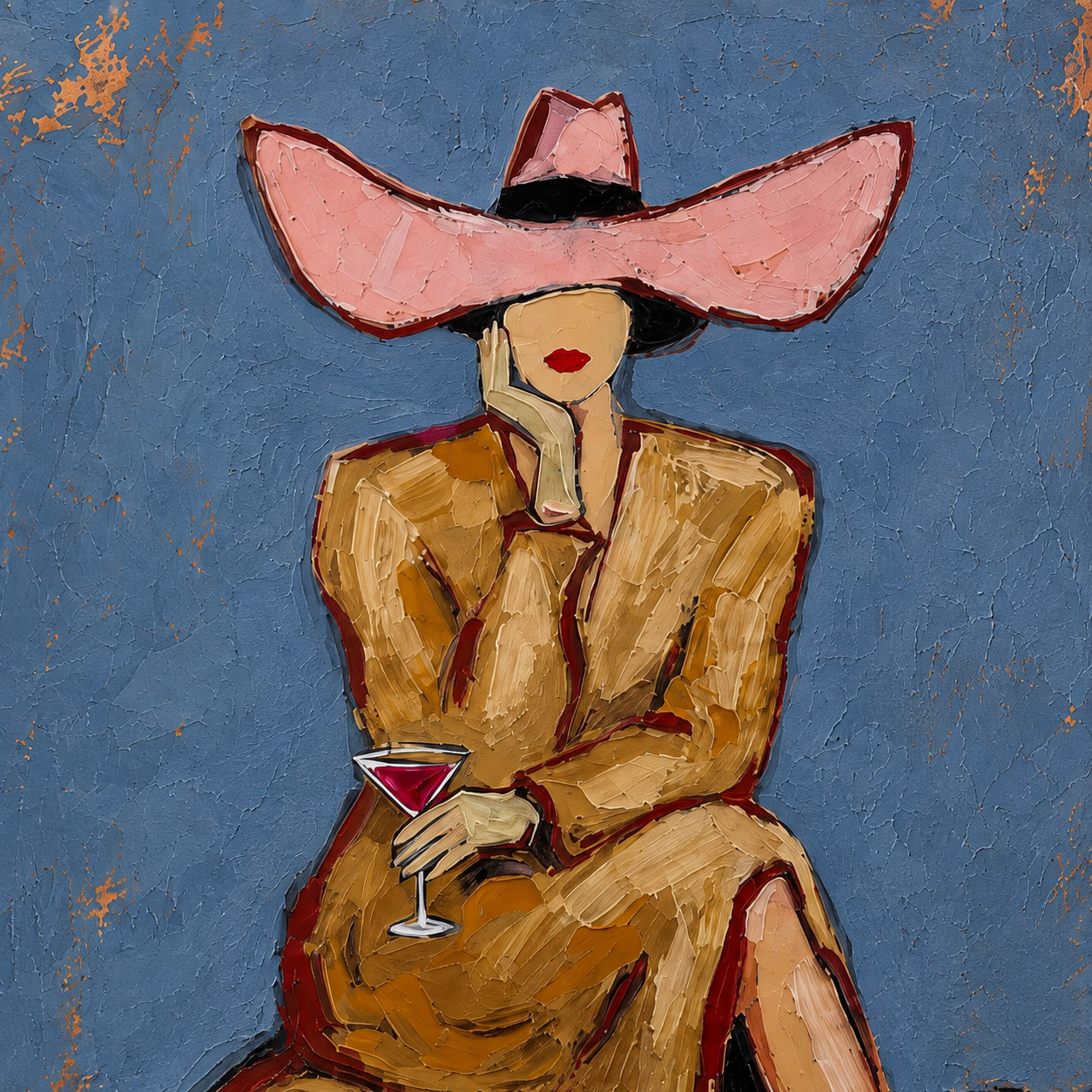 SOLORART Vintage Americana Art | Cowgirl's Moment of Ease