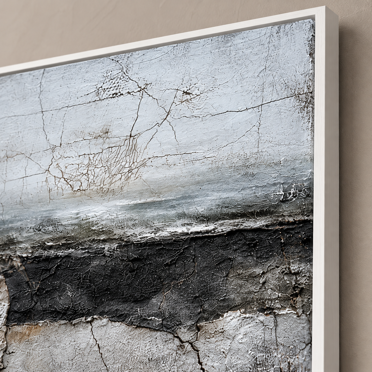 SOLORART Wabi-Sabi Art | Cracked Ash Divide