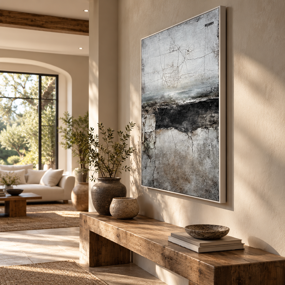 SOLORART Wabi-Sabi Art | Cracked Ash Divide