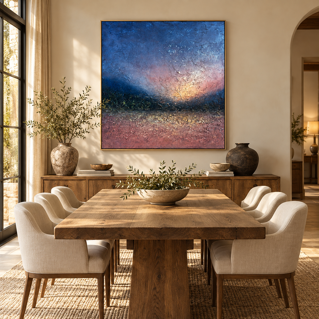 SOLORART Wabi-Sabi Art | Dusk Cracked Horizon