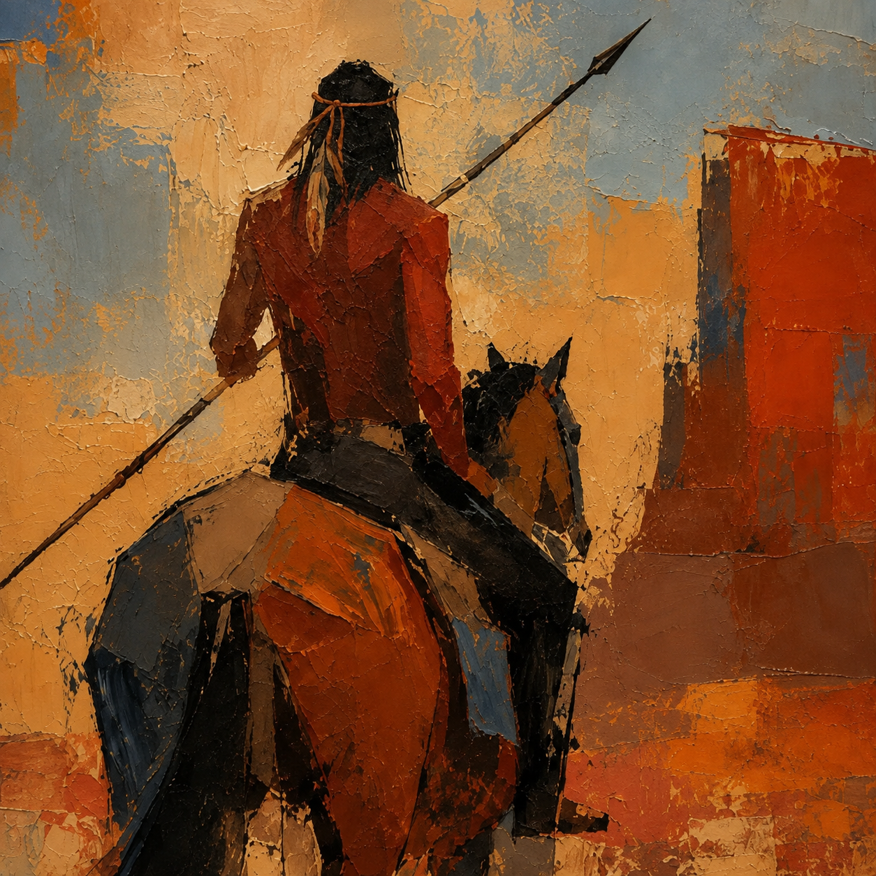 SOLORART Vintage Americana Art | Echoes of the Crimson Canyon