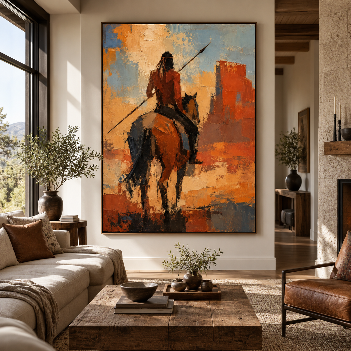 SOLORART Vintage Americana Art | Echoes of the Crimson Canyon