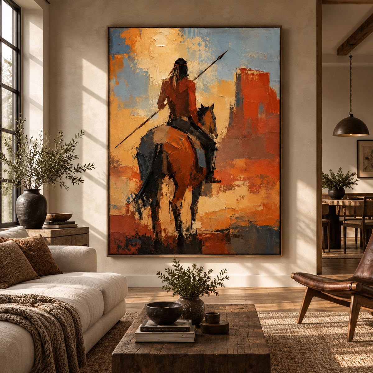 SOLORART Vintage Americana Art | Echoes of the Crimson Canyon