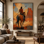SOLORART Vintage Americana Art | Echoes of the Crimson Canyon