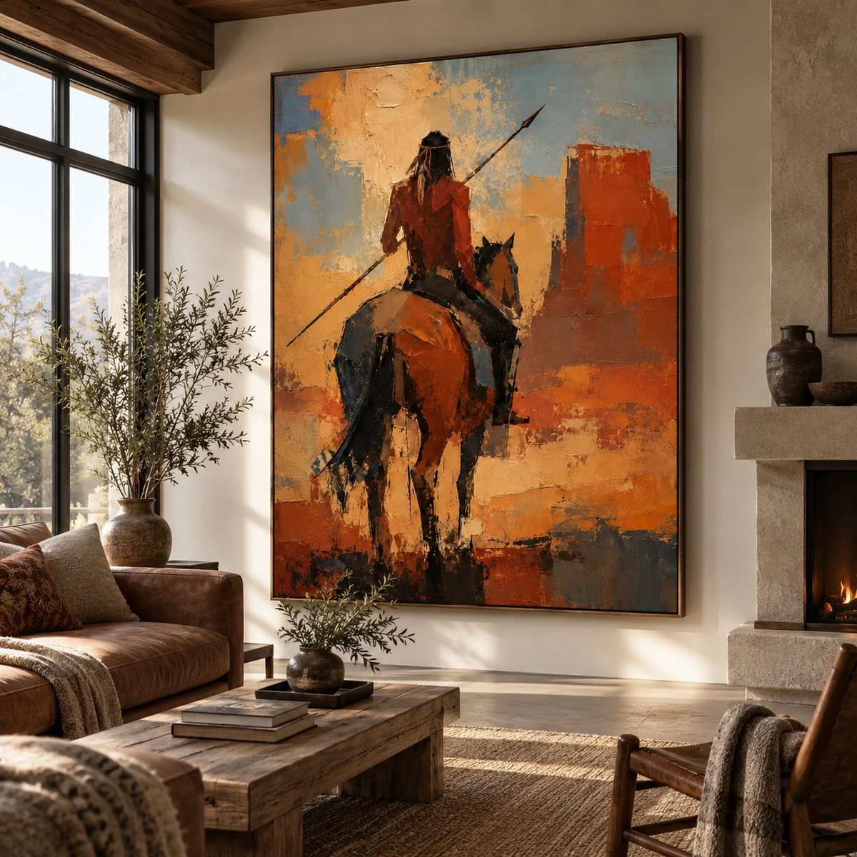 SOLORART Vintage Americana Art | Echoes of the Crimson Canyon