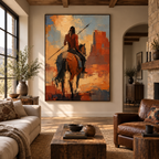 SOLORART Vintage Americana Art | Echoes of the Crimson Canyon