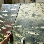 SOLORART Wabi-Sabi Art | FISH Shoal in Dusk