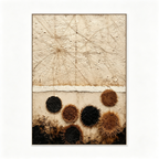 SOLORART Wabi-Sabi Art | Fibrous Circle Textures