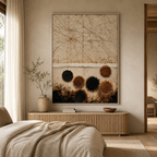 SOLORART Wabi-Sabi Art | Fibrous Circle Textures