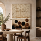 SOLORART Wabi-Sabi Art | Fibrous Circle Textures