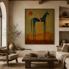 SOLORART Vintage Americana Art | Folk Symbol of the Desert