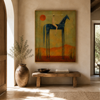 SOLORART Vintage Americana Art | Folk Symbol of the Desert