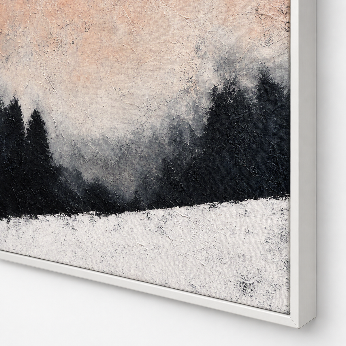 SOLORART Wabi-Sabi Art | Frosted Pines Mist