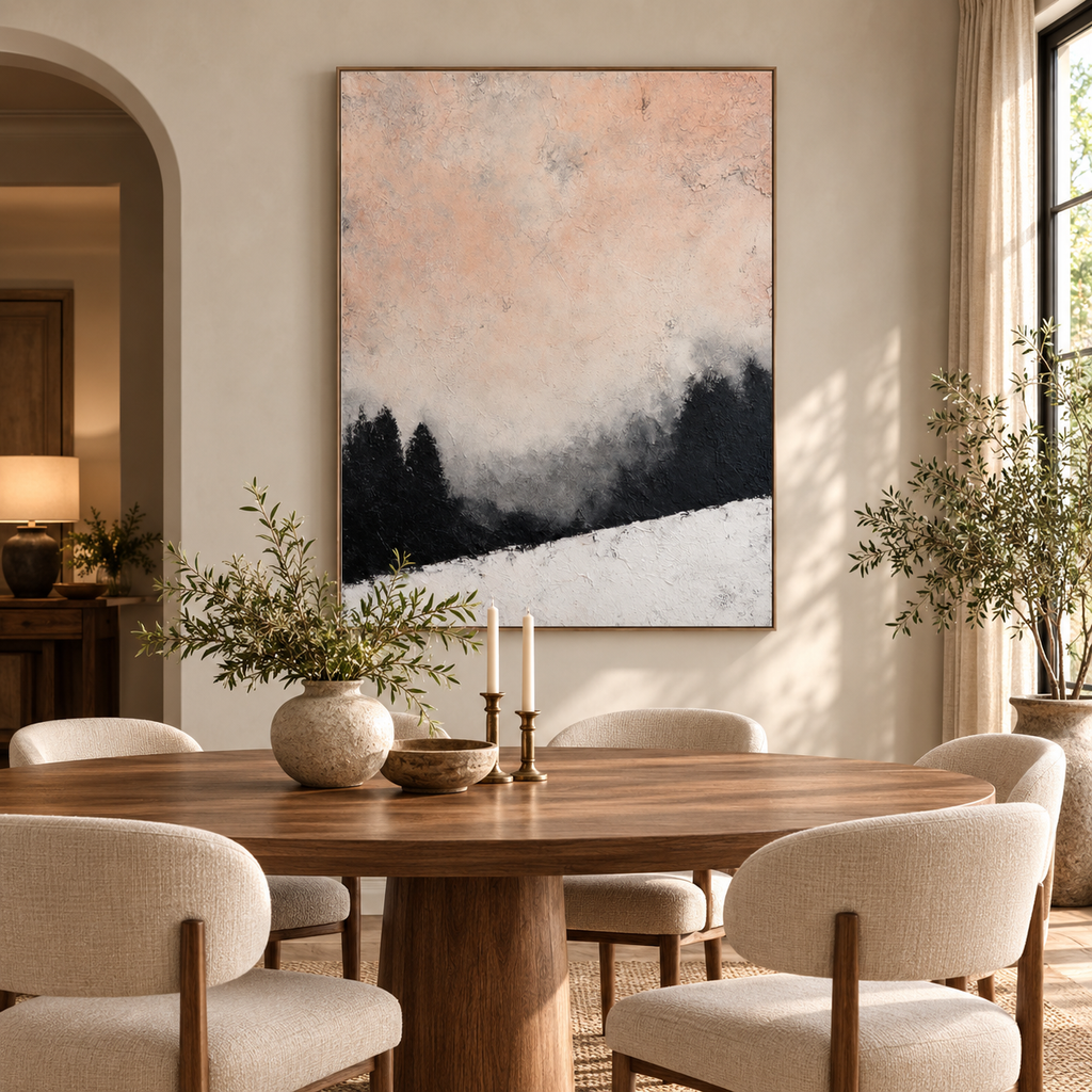 SOLORART Wabi-Sabi Art | Frosted Pines Mist