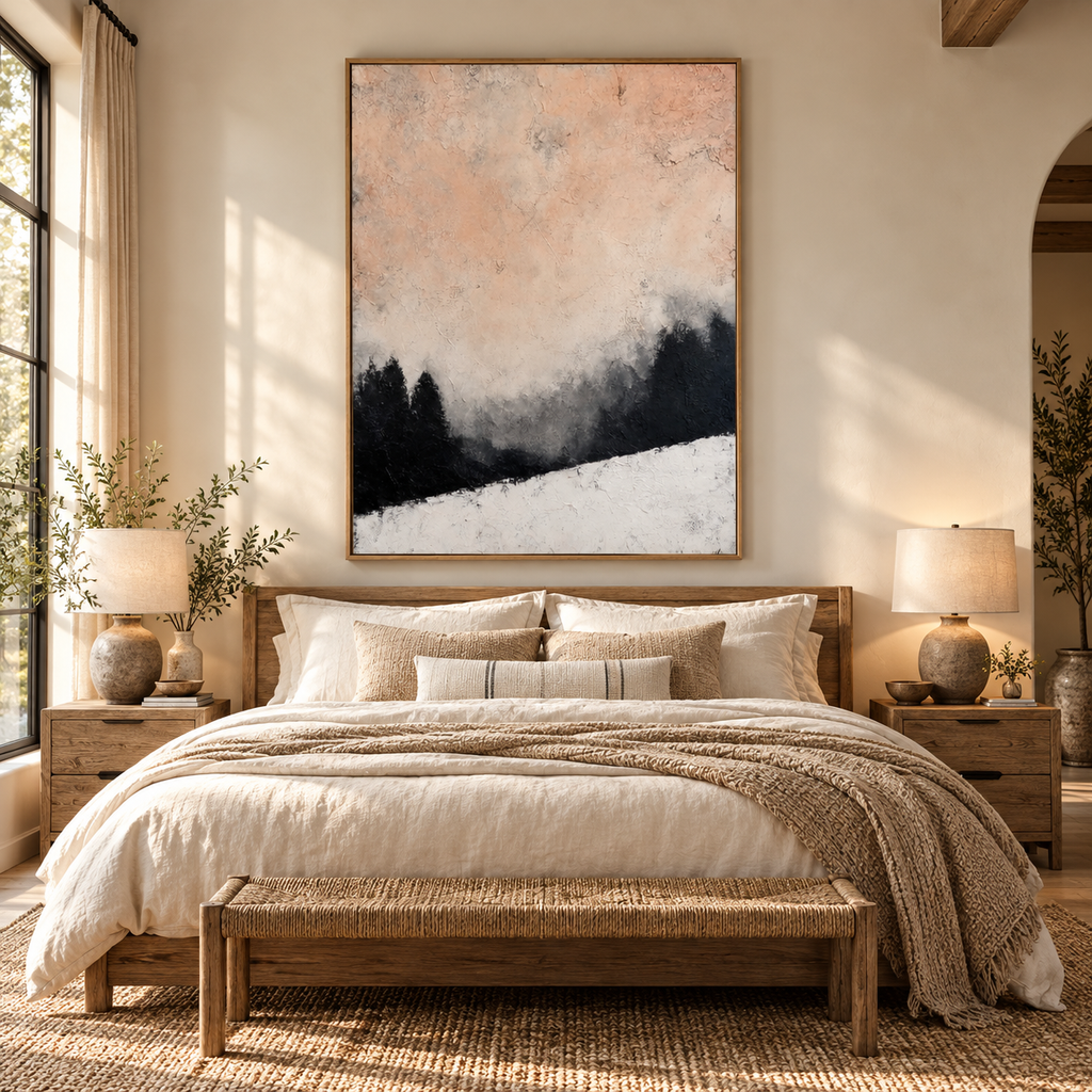 SOLORART Wabi-Sabi Art | Frosted Pines Mist