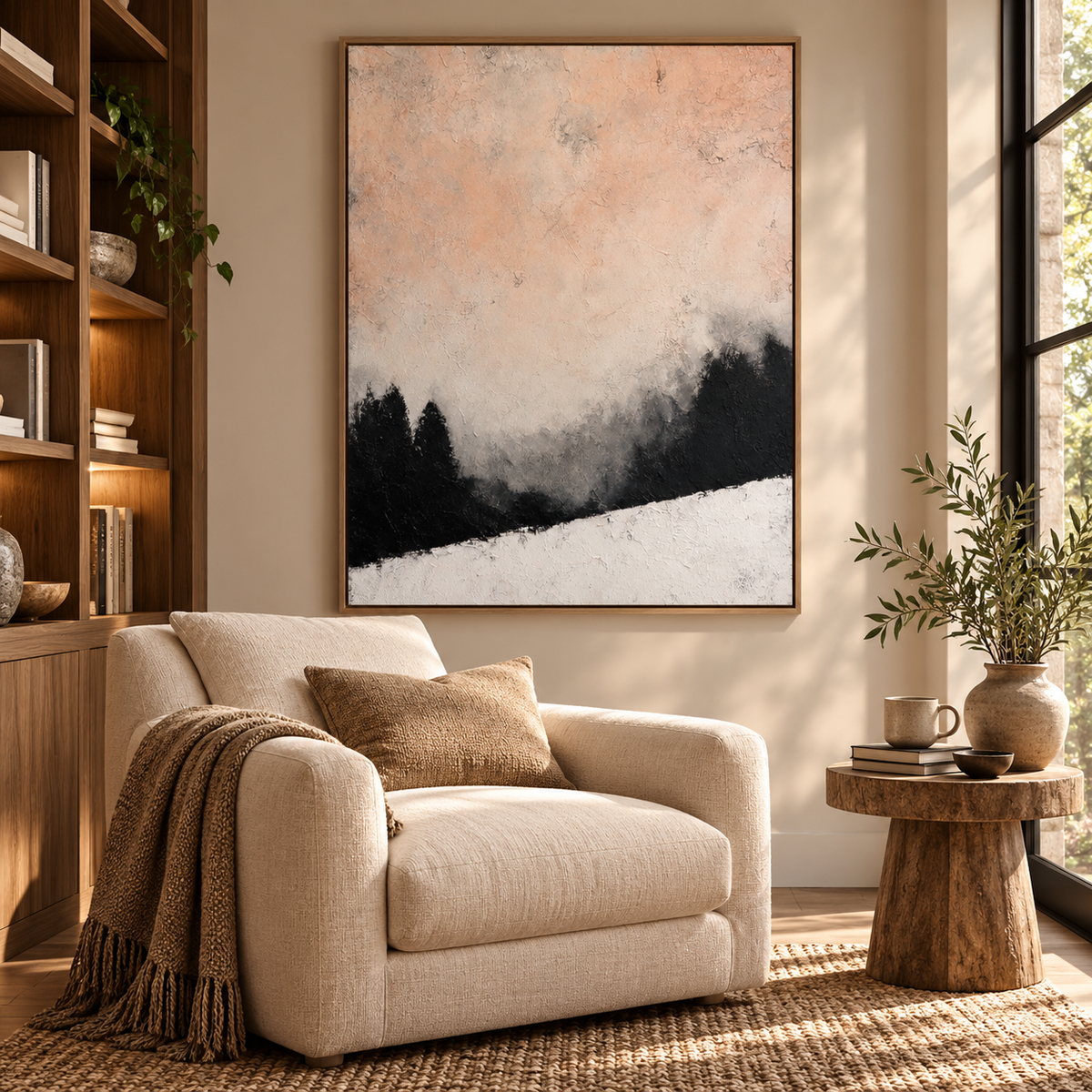 SOLORART Wabi-Sabi Art | Frosted Pines Mist