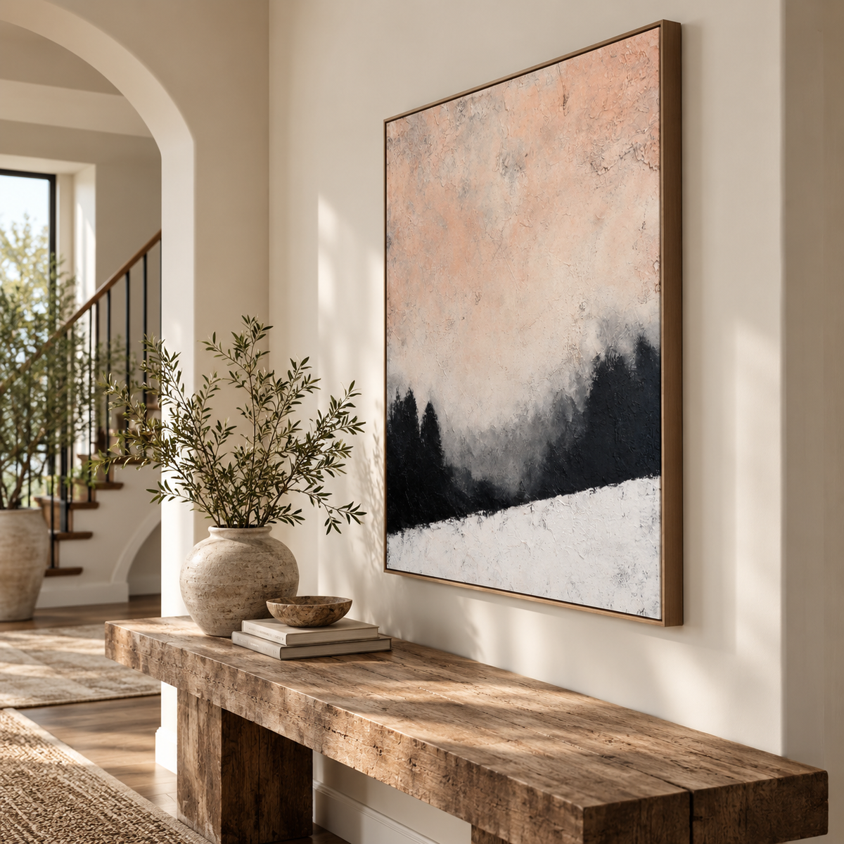 SOLORART Wabi-Sabi Art | Frosted Pines Mist