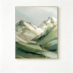 SOLORART Abstract Art | Gilded Mountain Drift