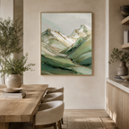 SOLORART Abstract Art | Gilded Mountain Drift