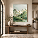 SOLORART Abstract Art | Gilded Mountain Drift