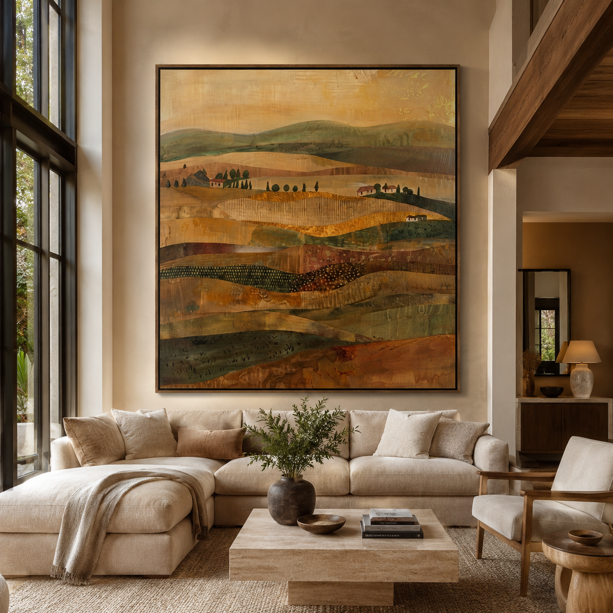 SOLORART Bohemian Art | Golden Field Echoes