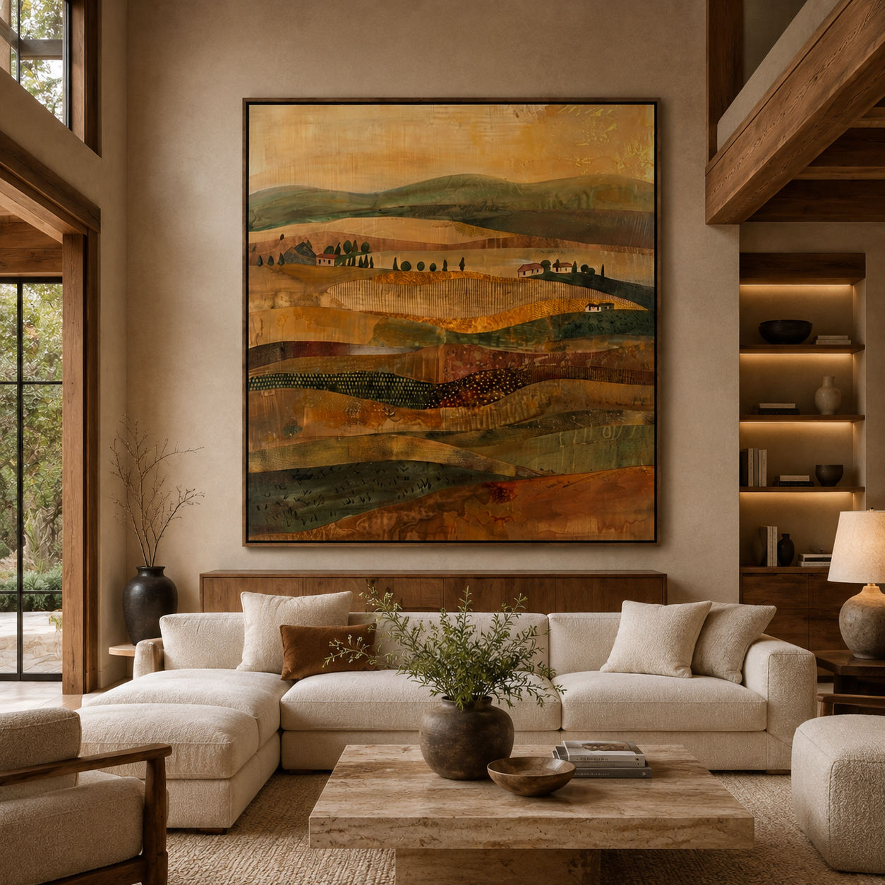 SOLORART Bohemian Art | Golden Field Echoes