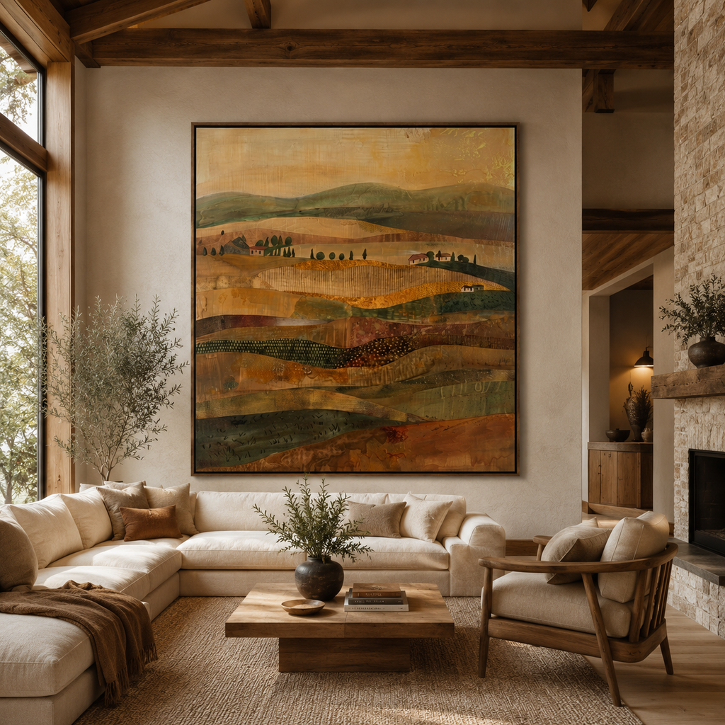 SOLORART Bohemian Art | Golden Field Echoes