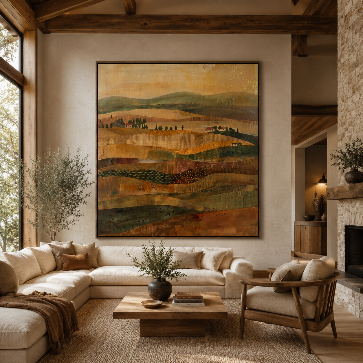SOLORART Bohemian Art | Golden Field Echoes