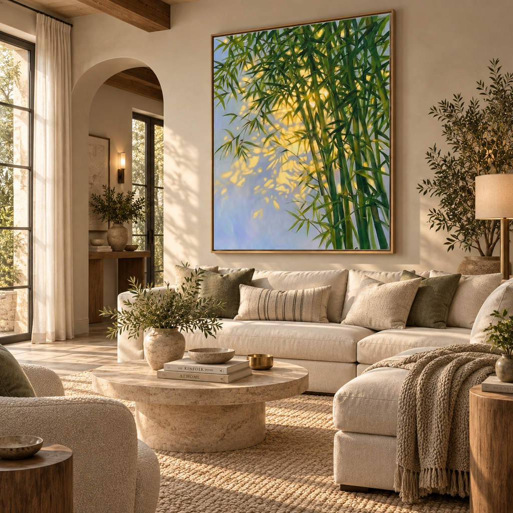 SOLORART Impressionist Art | Golden Serenity