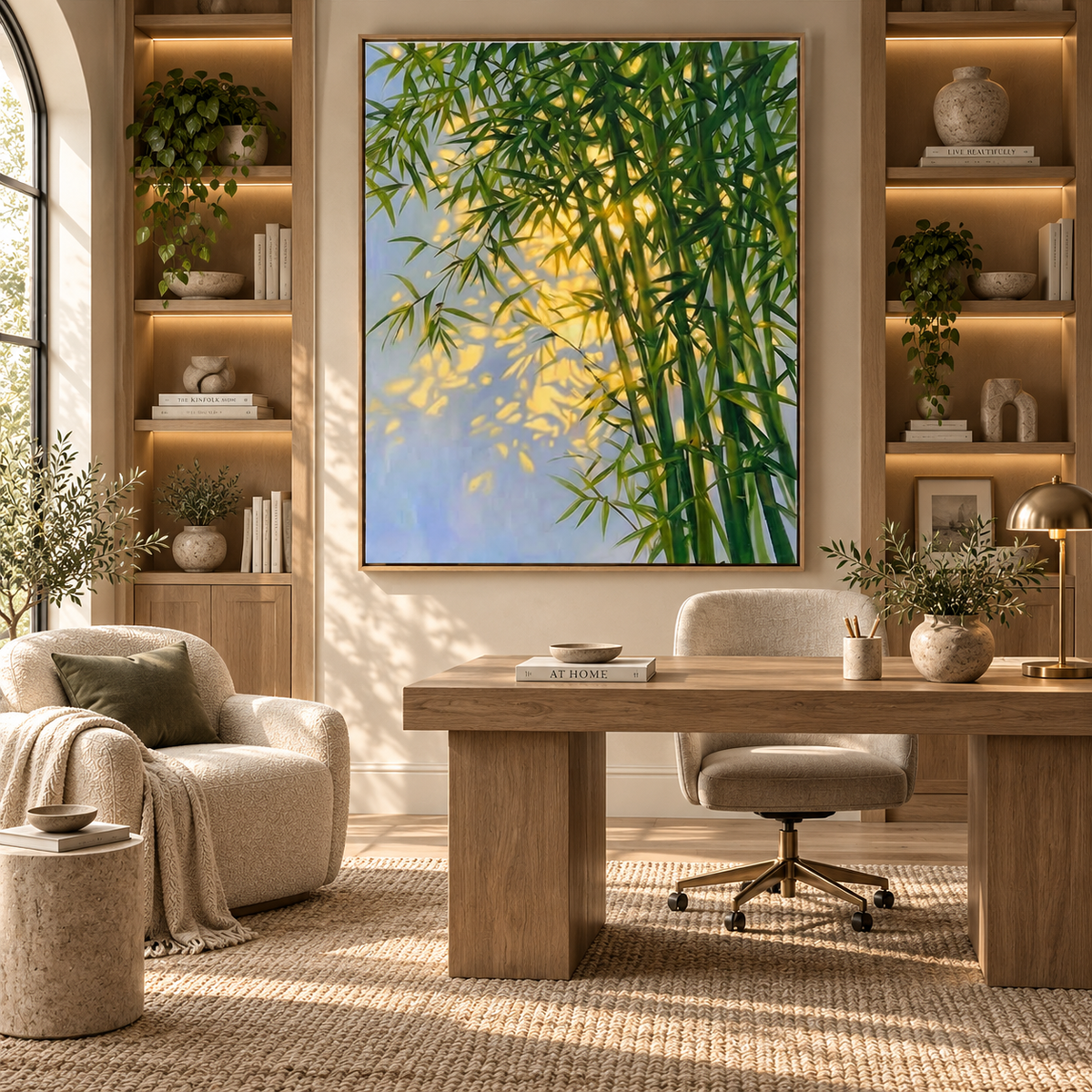 SOLORART Impressionist Art | Golden Serenity