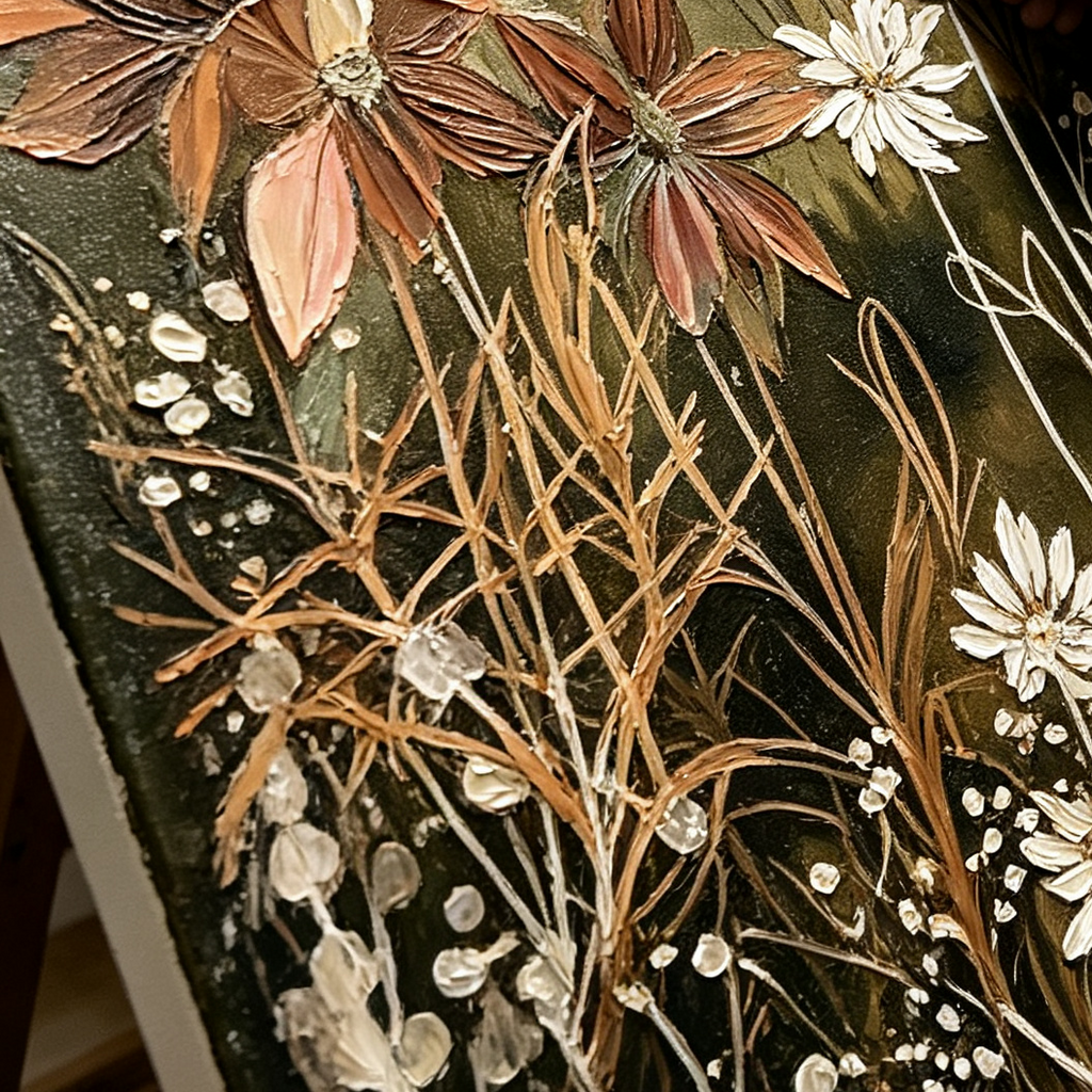 SOLORART Bohemian Art | Hearthside Blossoms