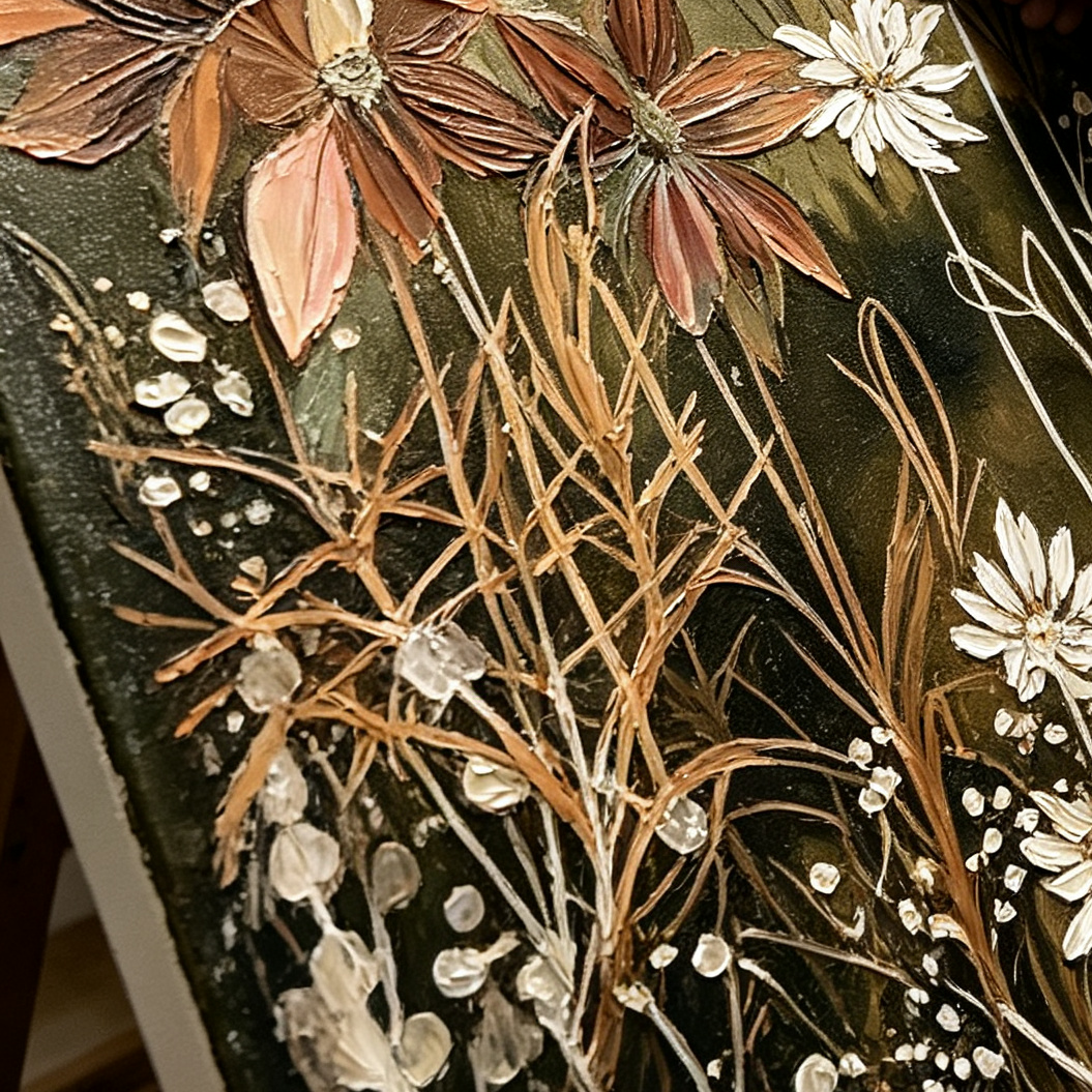 SOLORART Bohemian Art | Hearthside Blossoms