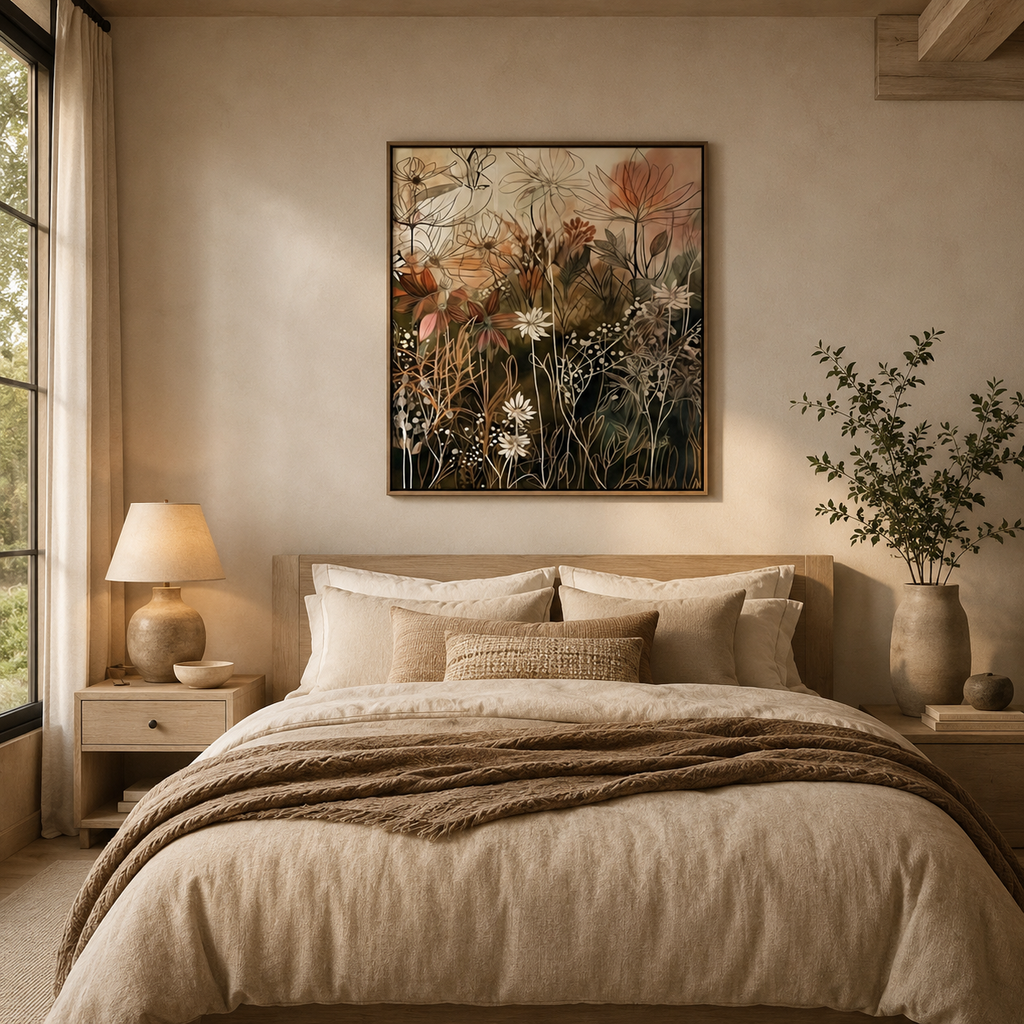 SOLORART Bohemian Art | Hearthside Blossoms
