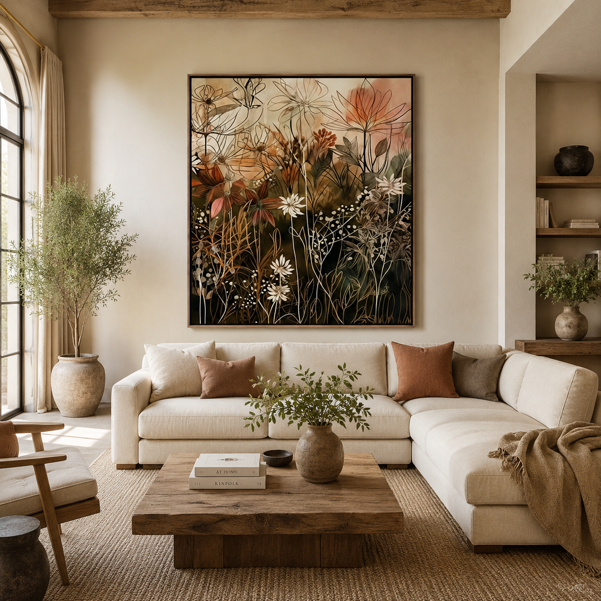 SOLORART Bohemian Art | Hearthside Blossoms