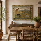 SOLORART Vintage Americana Art |  Hilltop Horses