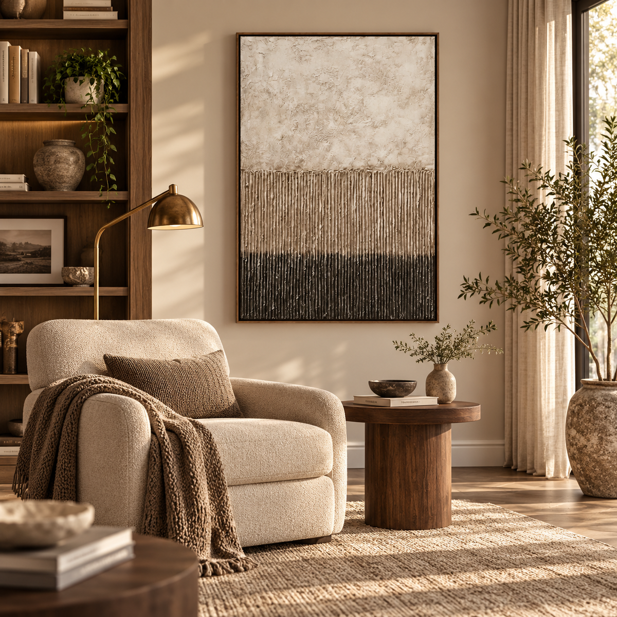 SOLORART Wabi-Sabi Art | Horizon in Clay