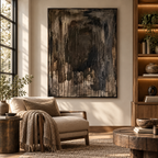 SOLORART Wabi-Sabi Art | Midnight Ember Veil