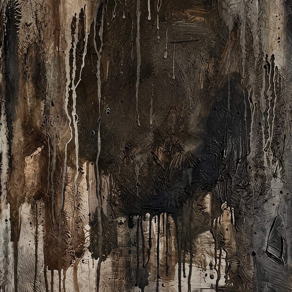 SOLORART Wabi-Sabi Art | Midnight Ember Veil